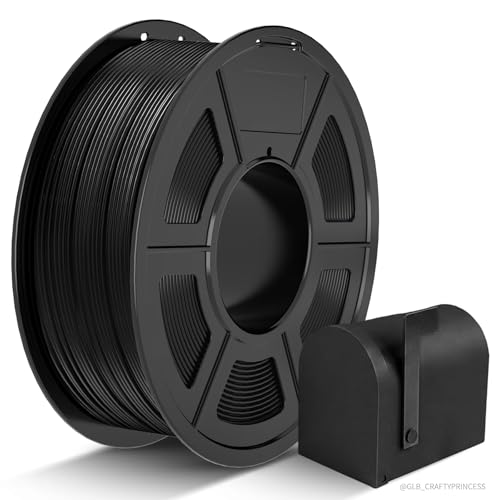 JAYO ASA Filament 1 75 mm 1 kg Schwarz UV- und hitzebeständig für Außen- und Funktionsteile 3D-Drucker-Filament geringe Verformung 2 2 lbs Spule Genauigkeit +/- 0 03 mm