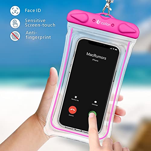 Waterproof Phone Pouch, 4 Pack Transparent Pvc Waterproof Phone Case Dry Bag For Swimming, Boating, Fishing, Rafting, Compatible With Iphone 13, 13 Mini, 13 Pro Max, 12, 11, Xs, Xr, X, Galaxy S10 S9 #TOP3