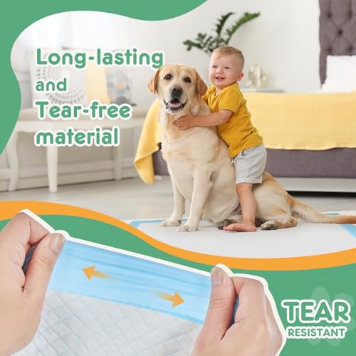 Image of Puppy Pads, Regular Size 22 inchx22 inch, 150 Count, Pee Pads for Dogs Potty Training, Ultra-Absorbent 6-Layer Leak-Proof, Quick-Dry Surface