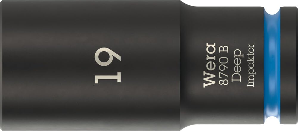 Wera 05005560001 8790 B Impaktor Deep Socket With 3/8" Drive 19 x 63mm