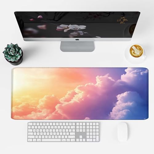 Tapis souris gamer 1500x800 étanche pour transformer votre bureau en espace nuage