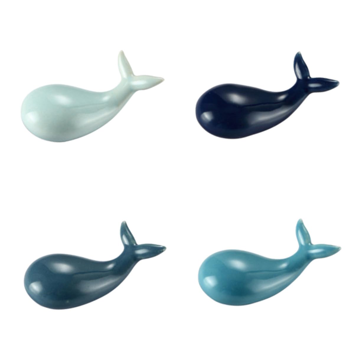 Amosfun 12 Pcs Porte-Baguettes en Porcelaine Cuillère Reste Cuillère Fourchette Porte-Couverts Porte-Ustensile Baguettes Porte-Argenterie Baguettes Reste Rack Porte-Cutie Baleine