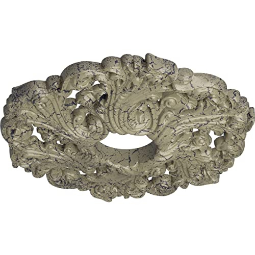 Image of Ekena Millwork CM19ORCSC Orrington Ceiling Medallion, Castle Stone Crackle