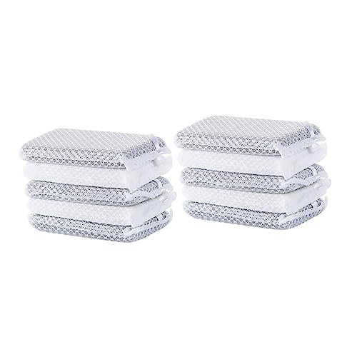 SHERCHPRY 10pcs Reusable Kitchen Dishwashing Sponge Scrub Pads Kitchen Accessories for Cleaning Scrubbers
