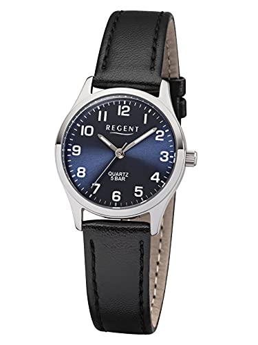 Regent Damen Analog Quarz Uhr mit Leder Armband 12111184