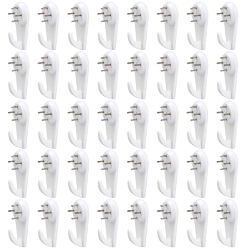 40 Piezas Colgar Cuadros sin Hacer Agujeros Colgadores de Pared para Fijar Cuadros sin taladrar Ganchos para Fijar Cuadros sin Clavos Ganchos para Colgar Cuadros sin taladrar - Cuelga fácil