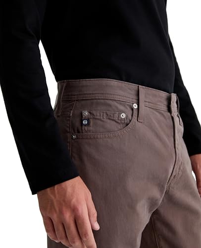 Mens Everett Slim Straight Sueded Sateen Pant3