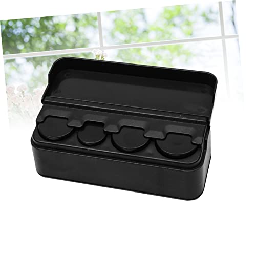 Caja de almacenamiento para monedas de plástico, 2 piezas miniatura 4