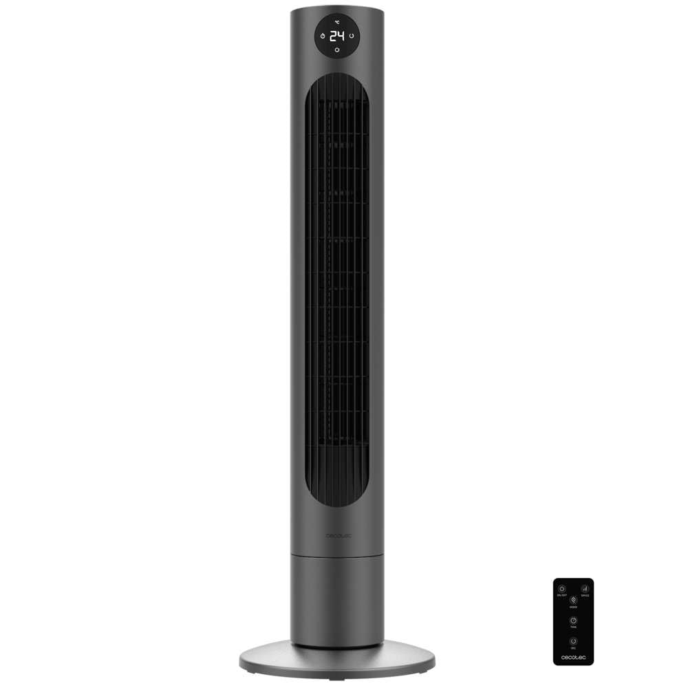Cecotec Ventilador de Torre Digital con Temporizador y Mando a Distancia EnergySilence 890 Skyline. 50 W, 30'' (76cm) de Altura, Oscilación, Motor de Cobre, 3 Velocidades, 3 Modos, Negro — view 11