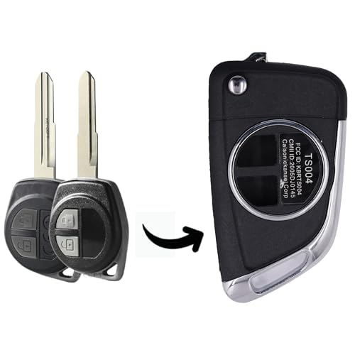 Image of SM Maruti Suzuki Modified New Fashionable Remote Flip Key Shell - Stylish Protection Compatible with Swift, Sx4, Dzire, Wagonr, Alto, Ritz, A-Star, Fronx, jimny, Baleno, celerio