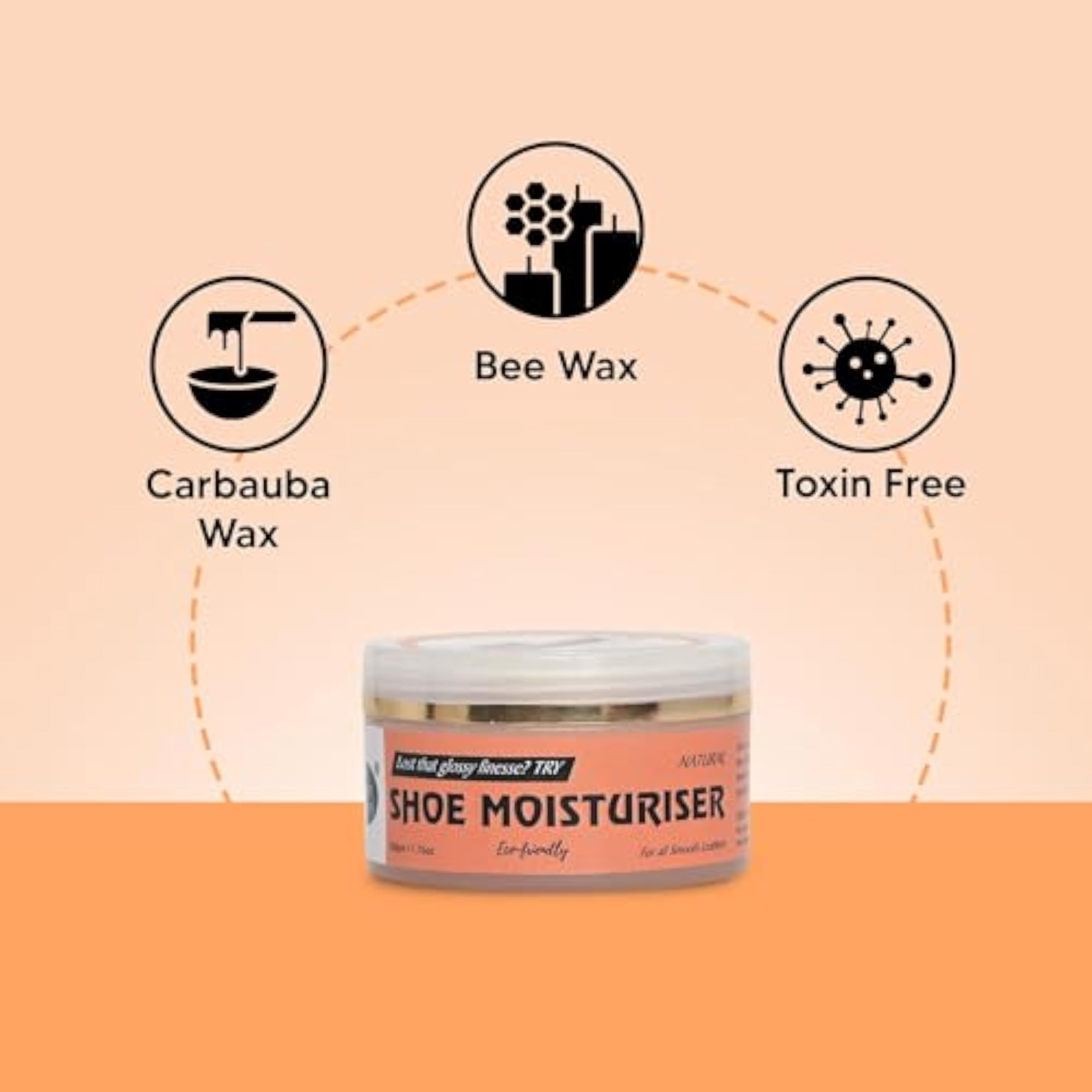 Moisturiser Cream for Soft Leathers with Horse Hair Brush