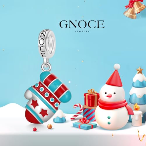 Image of GNOCE Christmas Charm Silver Plated & Sterling Silver Bracelet Gift