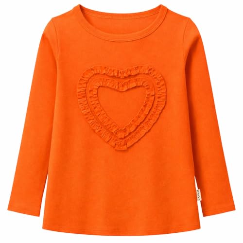 Image of Girls' Heart-Shaped Long Sleeve T-Shirt