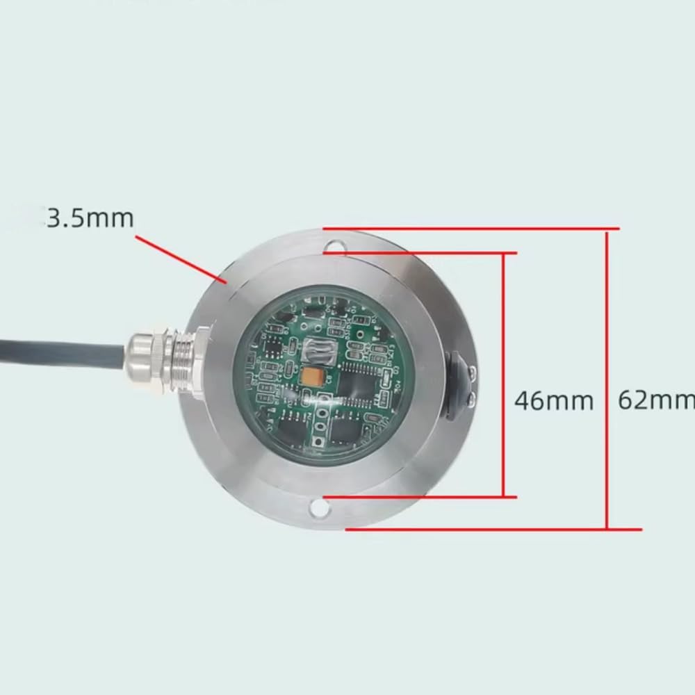 Toplionace Gauge de Pluie Optique en Acier Inoxydable pour la Station Météorologique, Capteur de Précipitations D'impulsion à Double Canal - IP65, Surveillance Des Précipitations (Sortie d'impulsions)