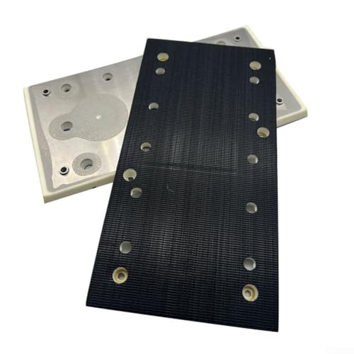 Almohadilla de molienda cuadrada de 10 agujeros para lijadora, 225 x 115 mm, repuesto de disco de lijado de plástico MPE de alta resistencia para extracción de polvo