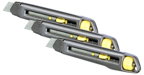 Stanley 1-10-018 Cutter 18 mm Interlock (Lot de 3)