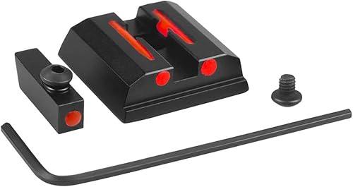 RTMGOB Mira de fibra óptica sin tritio rojoverde para pistola Taurus G2C, PT111, G3, TX22, G2, 709, G2S, PT140, 740, Taurus G2C accesorios mira