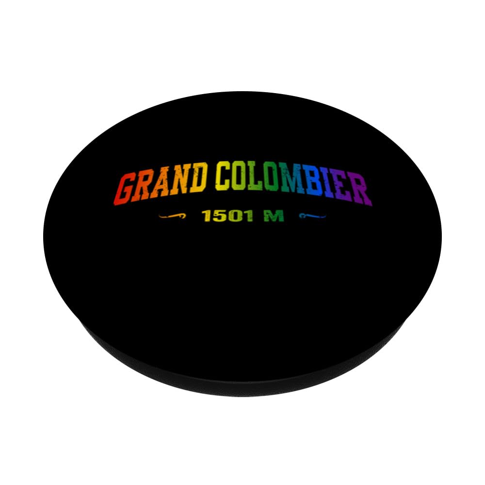 Grand Colombier Cycling Bike Souvenir PopSockets Swappable PopGrip, Black - Image 2