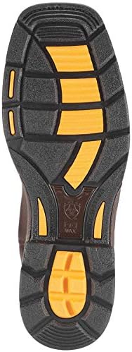 Ariat Mens WorkHog Wide Square Toe Waterproof Steel Toe Work Boot Aged Bark/Black 8 Wide | Image 2