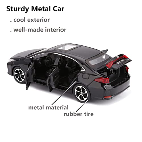 Image of Compatible for 1:32 Corolla Model Car, Zinc Alloy Pull Back Toy Car with Sound and Light for Kids Boy Girl-Black