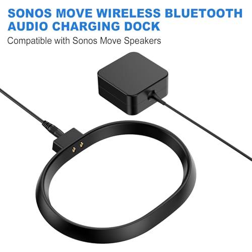 Image of Charging Base Replacement Charger for Sonos Move Gen 2nd and 1st with 45W Adapter(Black)
