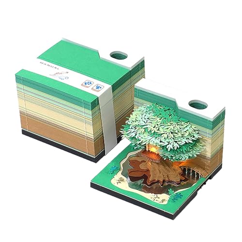Calendrier 3D 2025 cabane dans les arbres bloc-notes artsy pads