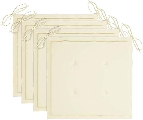 Miniatura 7 de Sillas para patio plegables con cojines, 4 piezas, madera de teca maciza, comedor, asientos al aire libre, sillas exteriores Sillas para Comedor