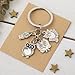 Owl Keychain with 4 Vintage Owl Charms, Creative and Unique Accessory for Bag Charms Funny Keychains Gift for Women Animer Lover Girls