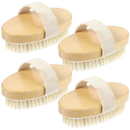 Brosse exfoliante contre la cellulite et jambes lourdes x4