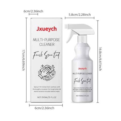 Jxueych 150ml Multi-Purpose Cleaner Spray - Oven & Ceramic Tile Kitchen Cleaner for Tough Grease & Stains