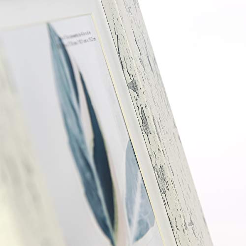 Scholartree Rustic White 5X7 Picture Frame Set Of 3,Display 5X7 Without Mat Or 4X6 With Mat #TOP4