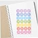 VILLCASE 20 Sheets and Girls Sticker Pack Hole Punch Reinforcement Stickers for Loose Leaf Paper