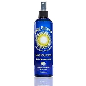 Solar Recover After Sun Moisturizing Spray (12 Ounce) – Hydrating Facial and Body Mist – 2460 Sprays of Sunburn Relief With Vitamin E and Calendula – Lotion Delivered in Water To Keep Skin Healthy