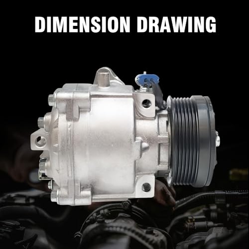 Image of A /C Compressor with Clutch Replacement for Buick Encore 2013-2022 | Fit for Chevy Trax 2015-2022,for Chevy Sonic 2013-2020,Replaces CO22301C,26699506,42623009,42698422,42783843,94517798