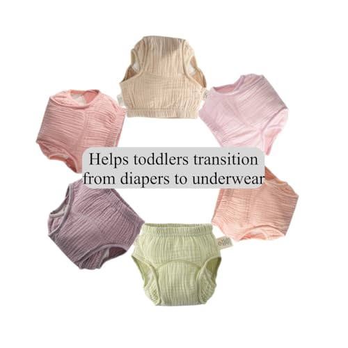 Image of Baby Training Underpants,Soft Cotton Absorbent Potty Training Underwear For Baby Boys And Girls 6 Pack