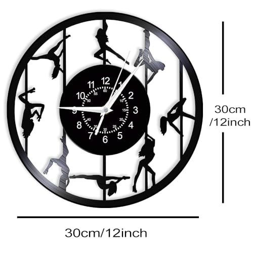 Reloj de pared analógico con luces LED y diseño moderno miniatura 6
