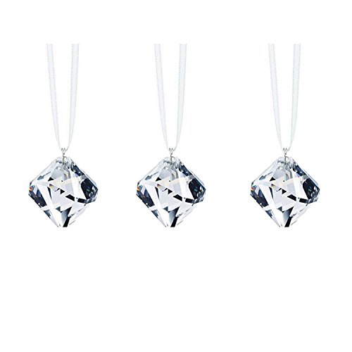 CrystalPlace Swarovski Prisms Clear Pendant 20mm Ball-Form Ornaments 3 Pcs