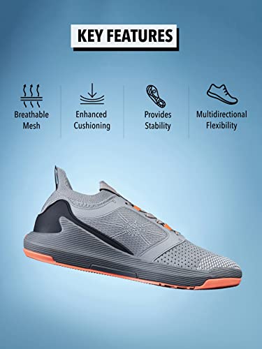 Image of Men's Crosstrain Training Shoes, Mesh Upper, Enhanced Grip, Multi-Directional Flexibility, Pull Tabs, Lace-Up, High Energy Return, Sporty Footwear for Men