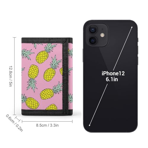 Pink Pineapple Three Fold Wallet Compact Stylish And Convenient to Carry2