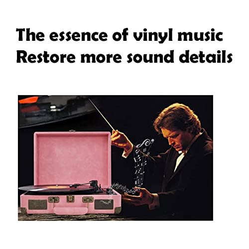 Bluetooth Record Player Belt-Driven 3-Speed Turntable Record Players Built-in Stereo Speakers with Headphone Jack/Aux Input/RCA Line Out - Les Beatles, Paul McCartney, John Lennon, RIngo Starr, George Harrison Bluetooth Record Player Belt-Driven 3-Speed Turntable Record Players Built-in Stereo Speakers with Headphone Jack/Aux Input/RCA Line Out – Image 8