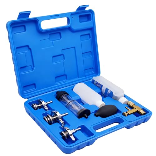 Misuratori di compressione - Rilevatore di perdite di combustione | Tester per guarnizioni della testata, strumento diagnostico del motore per auto, camion, trattori e macchine edili | Kit completo