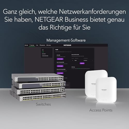 NETGEAR 5-Port Multi-Gigabit Ethernet Plus Switch (MS305E) – Managed, mit 5 x 1G/2,5G, Desktop- oder Wandbefestigung und eingeschränktem Schutz über 5 Jahre