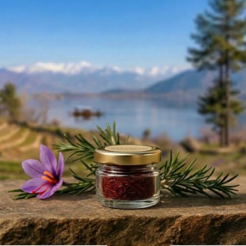 Image of Sattvaya Premium Organic Saffron 1g | 100% Pure Natural Kashmiri Kesar | Chemical-Free, Preservative-Free, Lab-Tested | Rich Aroma & Color | Ideal for Cooking, Milk, Sweets, Skin & Health