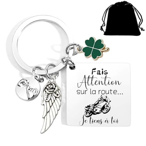 Regalo per coppia di Natale, portachiavi per auto, moto, in