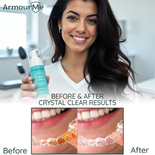 Image of Aligner & Retainer Cleanser Foam | Nano Engineered for Stain-Free Clarity & Deep Clean | Antibacterial Formula for Dentures, Retainers & Aligners | Oral Foam for Retainer Cleaner (100 ML)