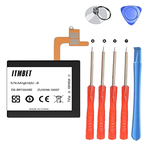 [410mAh] EB-BR730ABE for Samsung Galaxy Gear S2 Battery, Upgraded New 0 Cycle Battery Replacement for Gear S2 SM-R730 / Gear S2 Classic SM-R735 / Gear Sport SM-R600 with Professional Tool Kits
