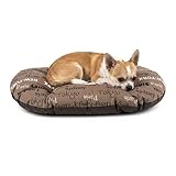 Ferplast Cuscino Cane e Gatto RELAX 45/2,Materassino, Cuscino Imbottito per Cuccia Cane e Gatto, Ovale, Cotone Morbido, Lavabile, 43 x 30 cm