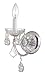 3221-ch-cl-mwp Crystorama Imperial Solid Brass Crystal Wall Sconce Accented With Hand Cut Crystal