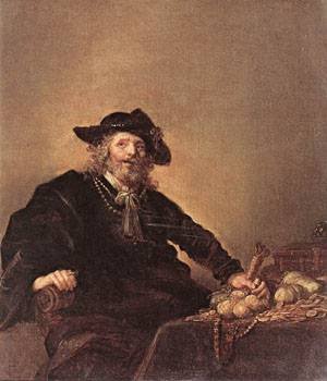 Peinture à l'huile The Miser de Hendrick Gerritsz Pot, reproduction sur toile en 30x36 pouces