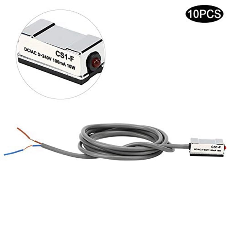 Interruptor de sensor magnético CS1-F cilíndrico soluciona errores de voltaje en automatización 4